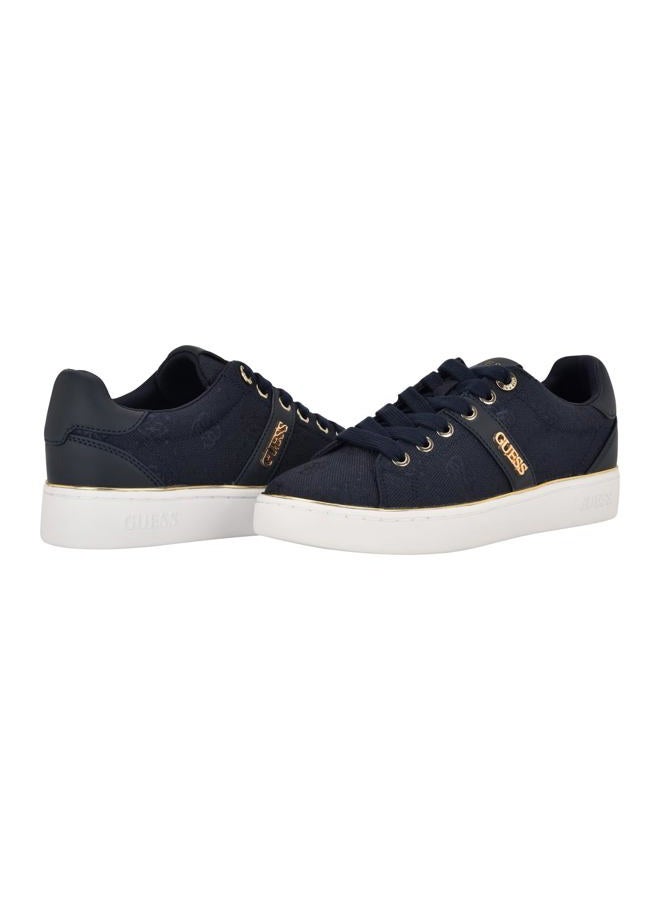 Guess Women's Britz Sneaker, Navy 400, 37.5 EU - Image 2