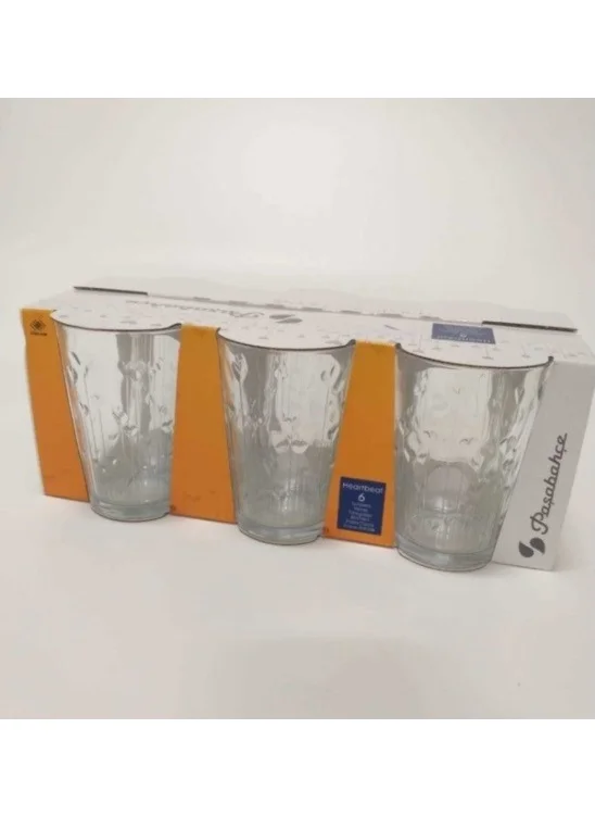 Paşabahçe 520142 Soft Drink Glass Heartbeat Set of 6