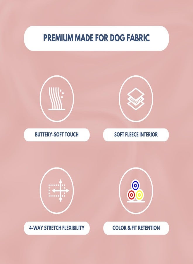 Spark Paws هودي سبارك باوز للكلاب - سترة فاخرة للكلاب الصغيرة والمتوسطة والكبيرة | ملابس دافئة للبولدوغ الفرنسي، والبيتبول، والجراء، بديل مثالي لسترة الشتاء - وردي باهت - مقاس 3XL - Image 4