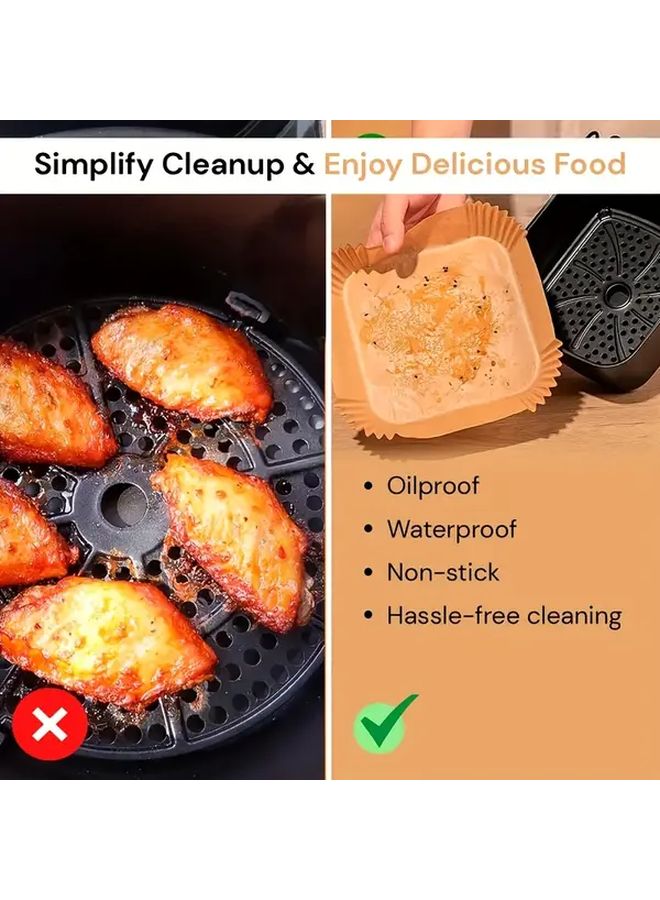 140 Pcs 7.87 Inch Air Fryer Paper Liners BPA Free Disposable Square - Image 5