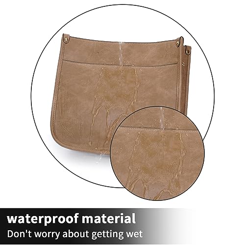 Caitina Crossbody Bag For Women Vegan Leather Hobo Handbag Designer Crossbody Purses Bucket Bag For Women with 2PCS Adjustable Strap(Tuyellow) - Image 5