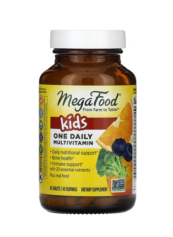 MegaFood Kids One Daily Multivitamin 60 Tablets