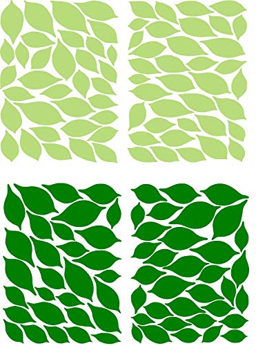 Leaves Wall Decal for Tree Wall Decor Room Decoration Dark Green and Light Green