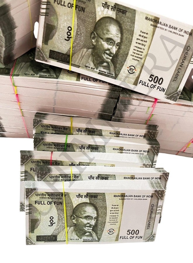 Shimmera Manoranjan Bank ₹500 Toy Money | Dummy Currency for Kids Play & Content Creators - Image 2