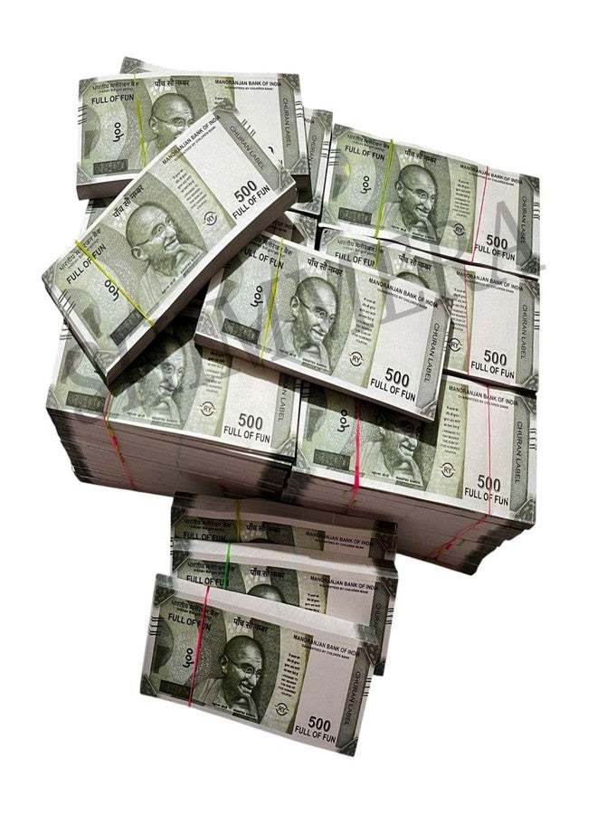 Shimmera Manoranjan Bank ₹500 Toy Money | Dummy Currency for Kids Play & Content Creators - Image 3
