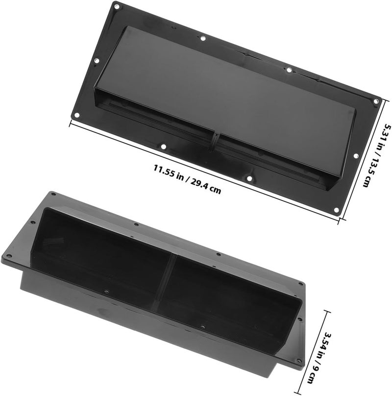 Rv Floor Vent Cover for Camper Exhaust Vent Black Compatible with Range Hood - Image 2