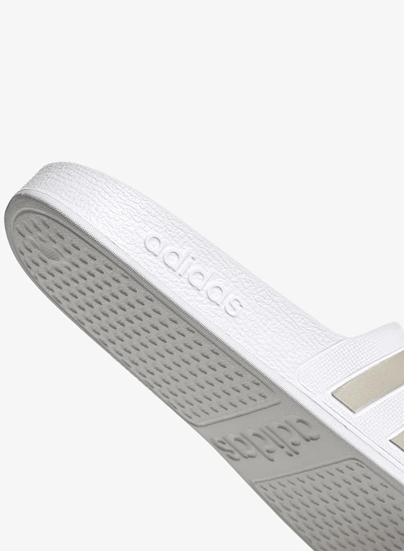 Adidas White Adilette Aqua Slides  | Best Price UAE