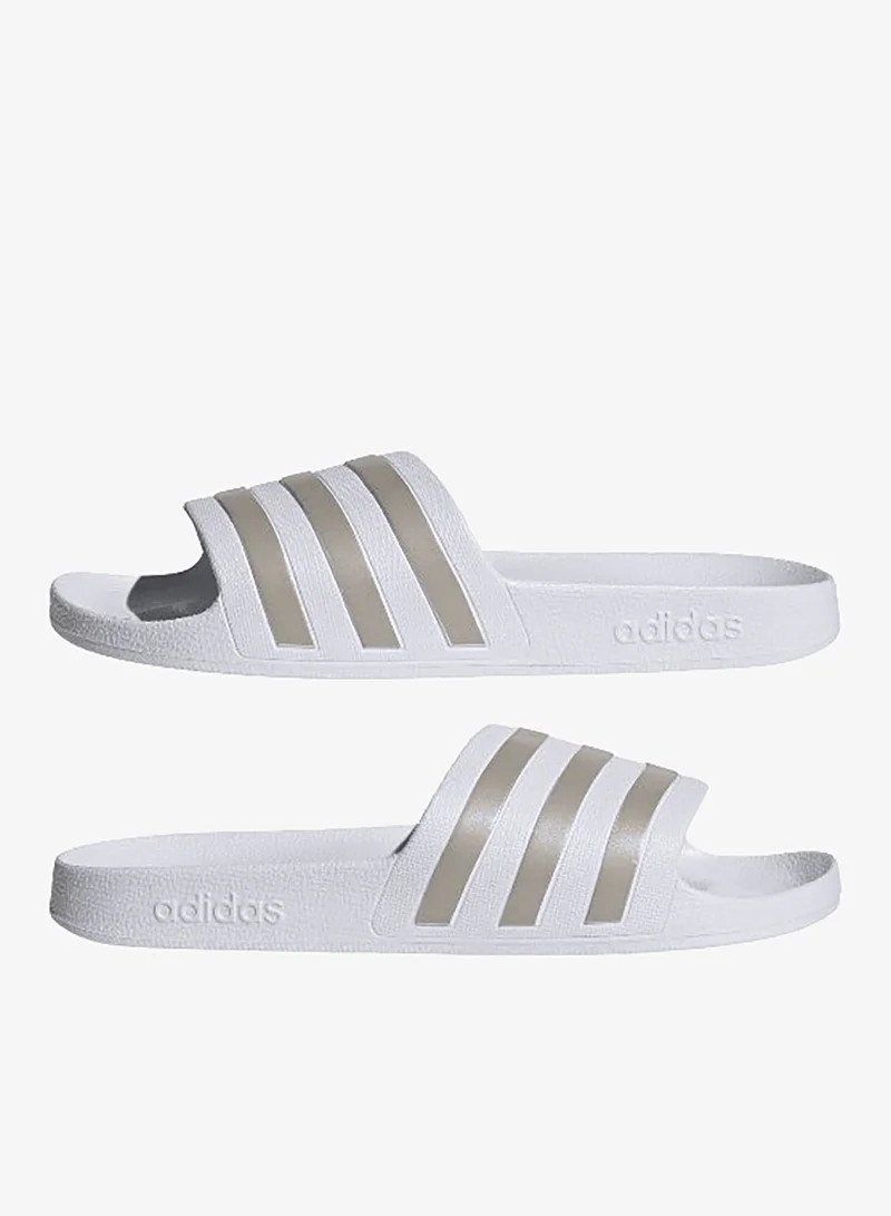 Adidas White Adilette Aqua Slides  | Best Price UAE