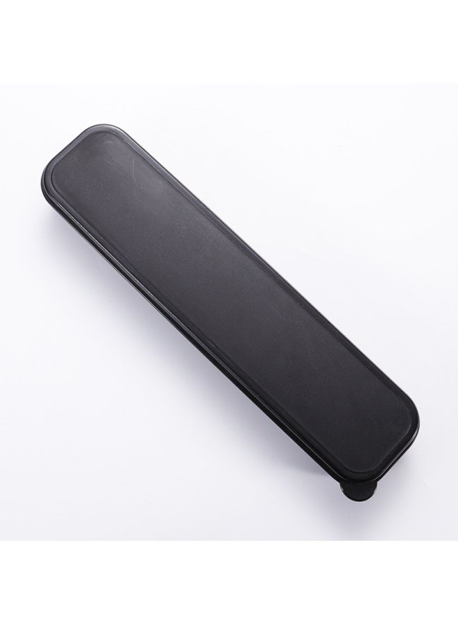 Eco-Friendly Wheat Straw Tableware Set With Straw UV Coating Logo Customization Available For Sustainable Dining Experience-Specifications:Large Flip Black  - Image 1