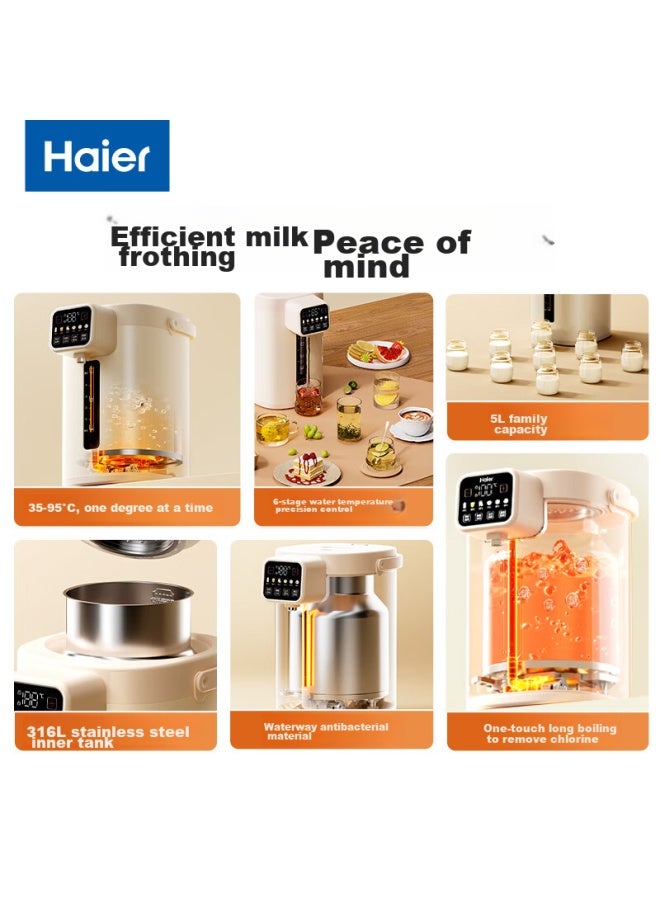Haier Constant Temperature Kettle, Milk Powder Maker, Baby 5l Large Capacity Milk Maker, Fully Automatic, Temperature-keeping, Smart Electric Hot Water Kettle - Image 4
