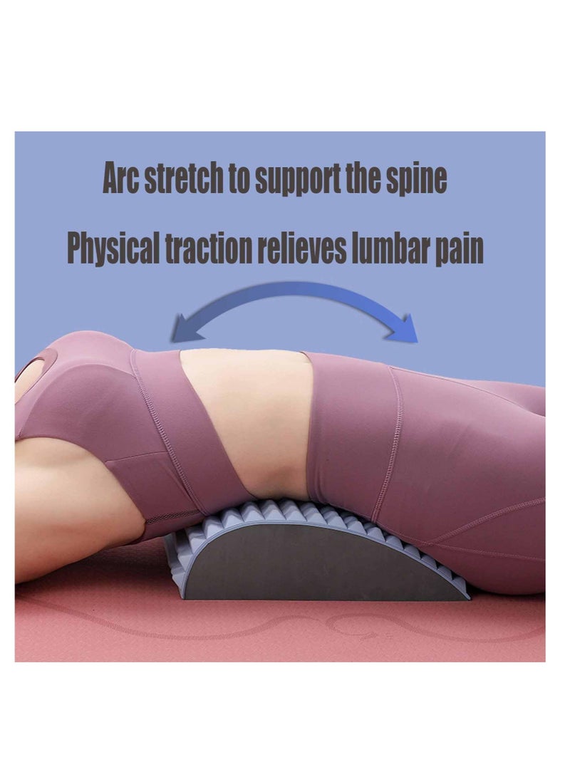 مدلك ظهر ورقبة قابل للتعديل لتخفيف آلام أسفل الظهر - لوحة عمود فقري لقرص منزلق، عرق النسا، الجنف - لون أزرق - Image 2