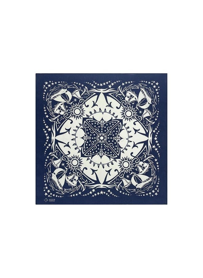 Bycc Bynn 4-Pack 100% Cotton Bandana Set, Vintage Graphic Print, 22x22 inches, Assorted 4, 22x22inches - Image 4