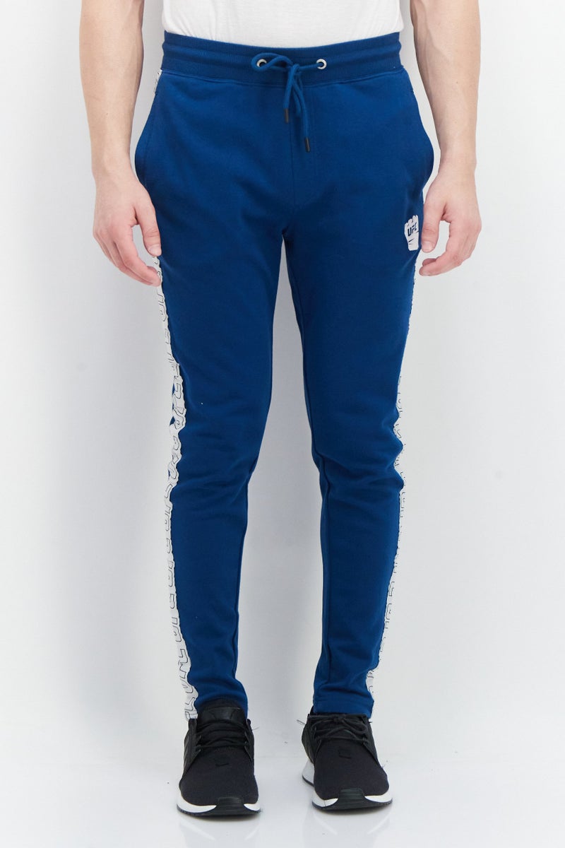 Ufc Men Sportswear Fit Drawstring Training Sweatpants, Teal Blue - Image 1