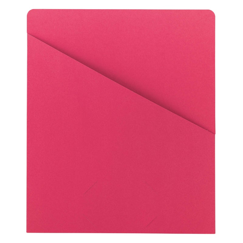 Smead Slash Jacket, Letter Size, Red, 25 per Pack (75433) - Image 1