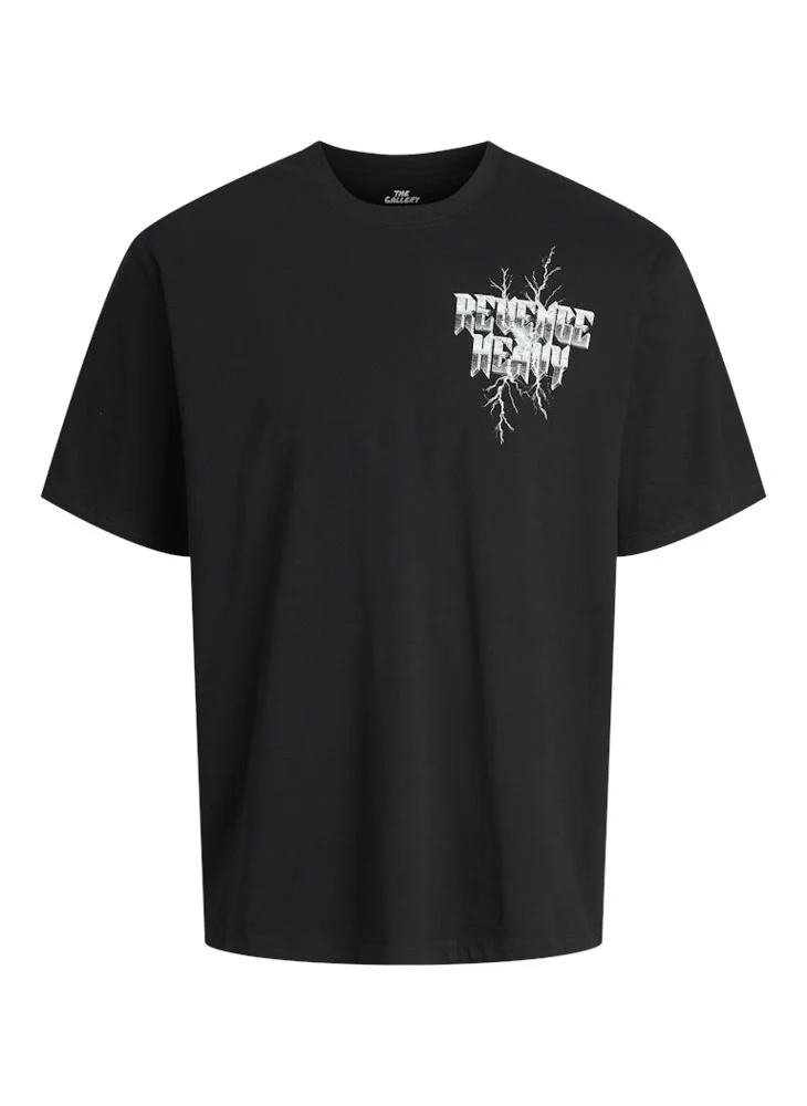 JACK & JONES Graphic Print Regular Fit Neck T-Shirt