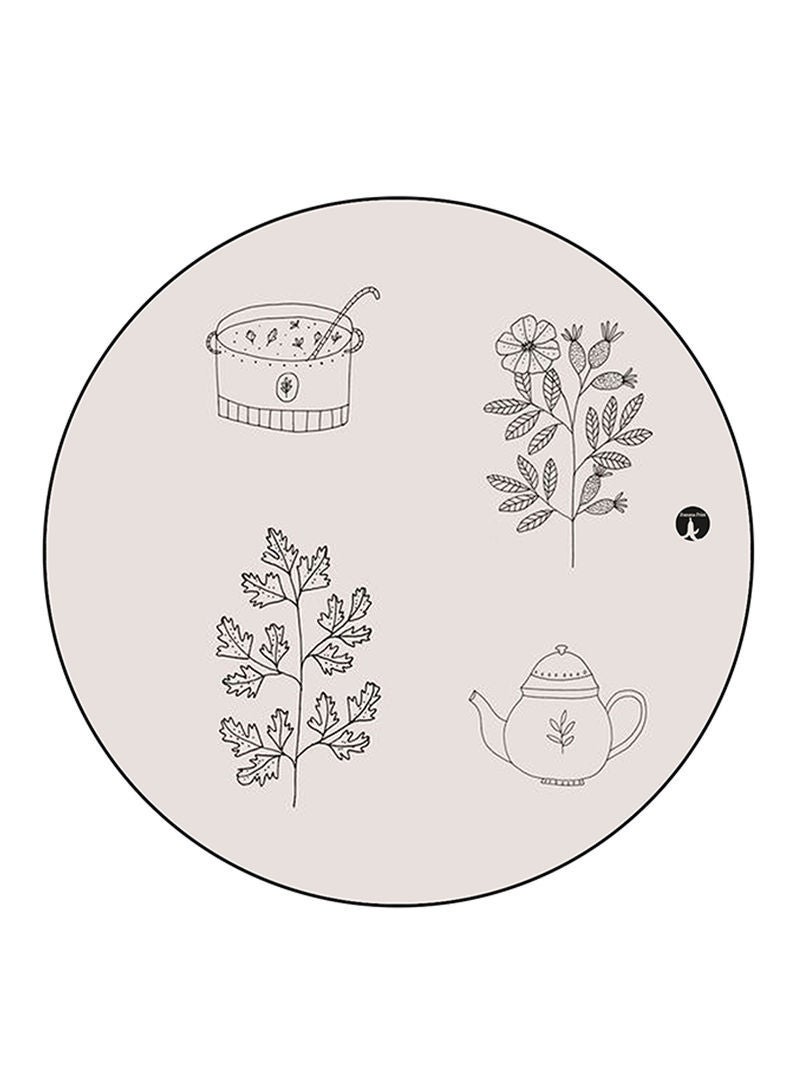 Food Printed Mouse Pad  Multicolour