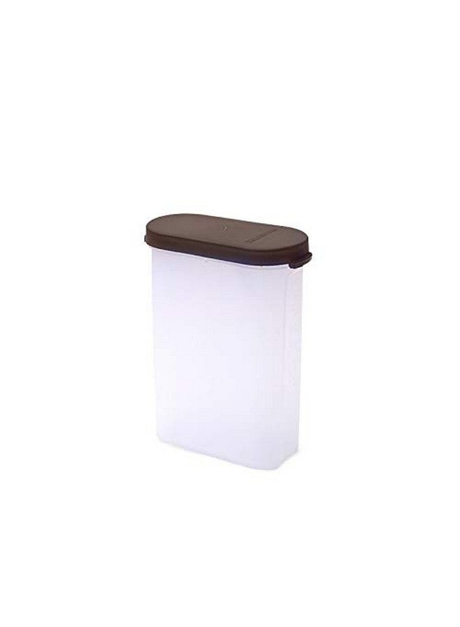 Mahaware Modular Mini Oval Plastic Kitchen Container Set, 275ml, Set of 12, Brown - Image 2