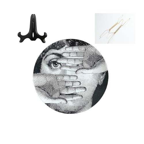 Beccalame Decorative Plates Handmade Ceramic Ornament for Home&Office Wall Decors (with Hanger) (F10) - Image 1