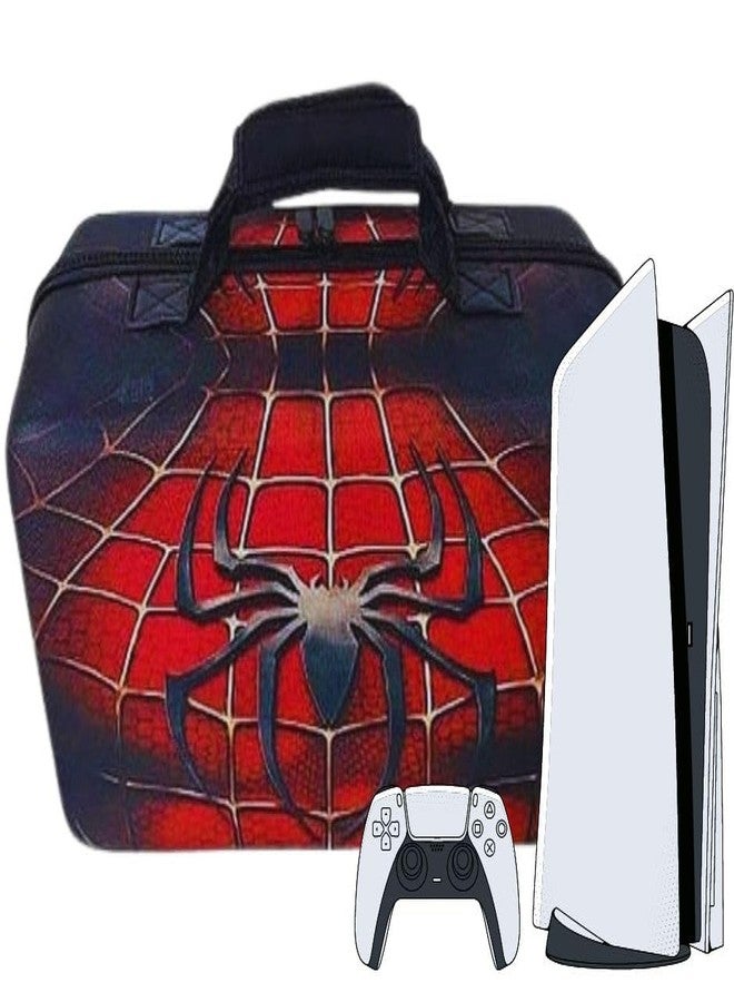 TMG Case Compatible for PS5,Console Carrying Travel Case Protective Storage Bag Fits for PS5 Controllers,Game Discs,Charger&Accessories-SPIDER-M-A-N - Image 2