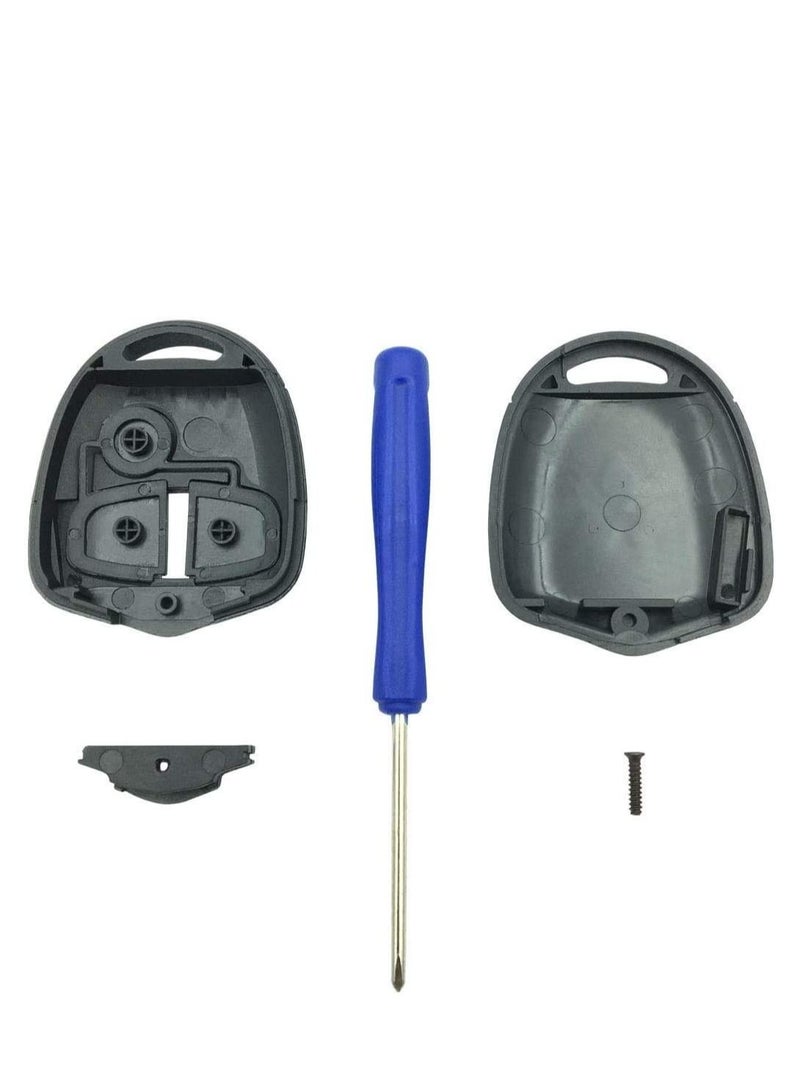 الثقة كي قطع غير مطلوب فوب لسيارة Mitsubishi Lancer EX Evolution Grandis Outlander Fob No Key Blade Car Remote Key Shell Case (2 أزرار) - Image 2
