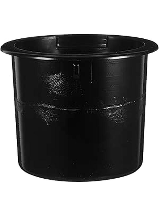 Universal Car Cup Holder Insert 95mm Outer Diameter 83mm Inner Diameter Black ABS Plastic - Image 1