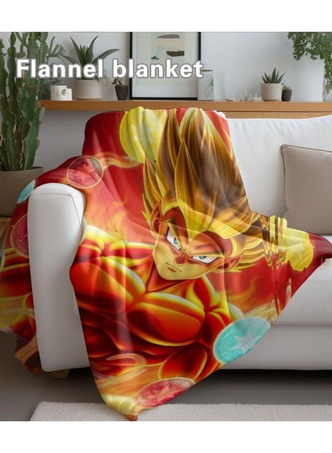 general Children's or student cartoon flannel thin blanket (warm and comfortable, suitable for sleep, games) 100cm*150cm - 598 - Image 1