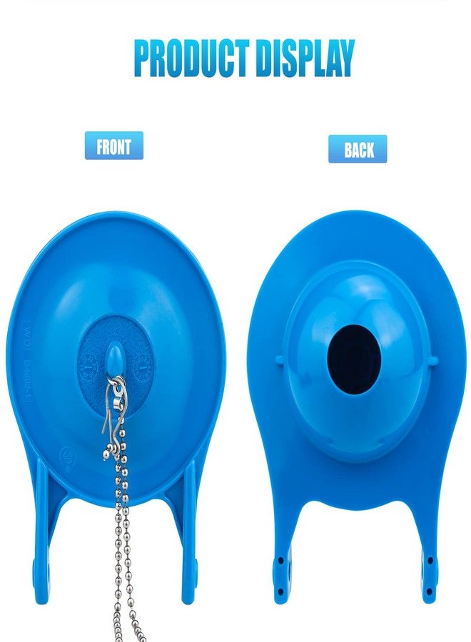 Ullnosoo Toilet Flapper Replacement for Gerber, 2 Pack 3 inch for Gerber 99-788 with 2 Toilet Handle Chains Rubber Water Saving, Easy to Install - Image 3