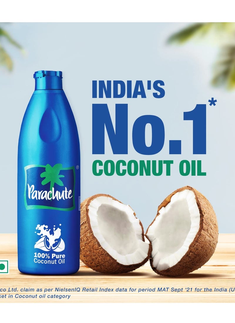 Parachute Parachute 100% Pure Coconut Oil 1L and Advansed Ayurvedic Hot Oil 400ml With 90ml  - Image 2