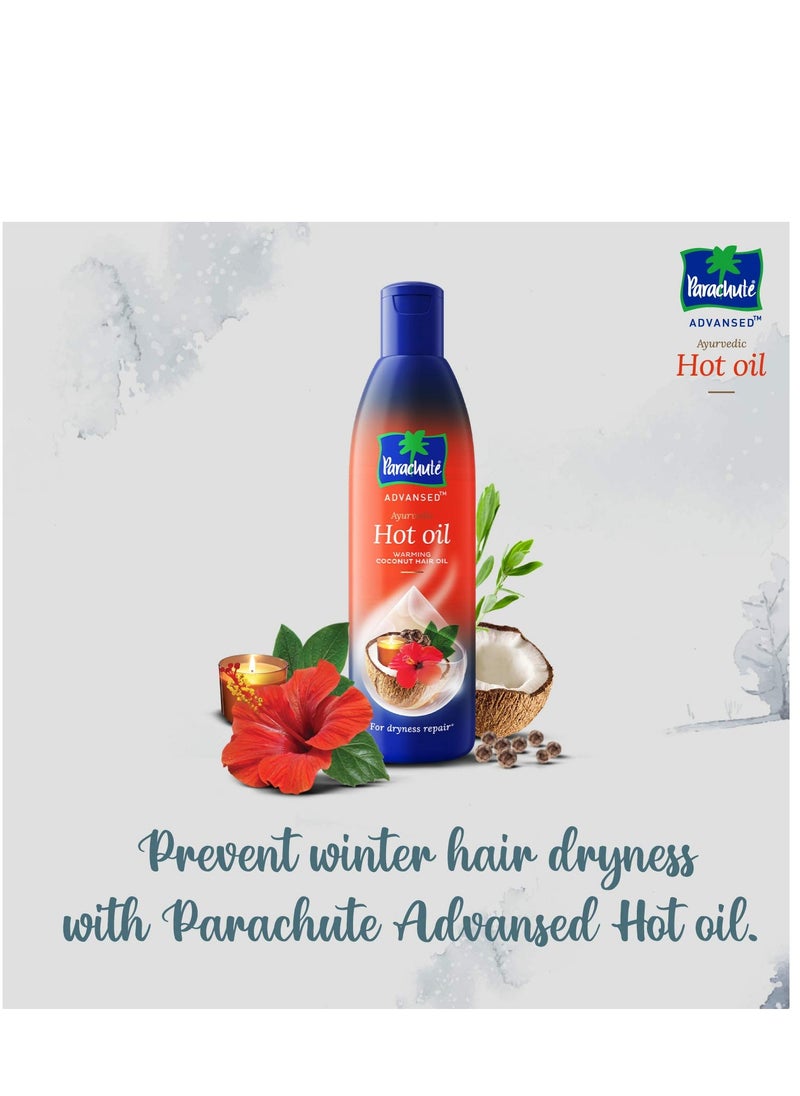 Parachute Parachute 100% Pure Coconut Oil 1L and Advansed Ayurvedic Hot Oil 400ml With 90ml  - Image 4