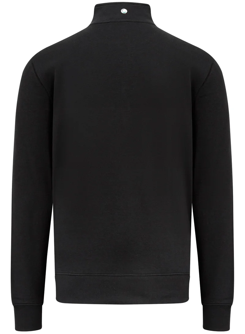 AMG Petronas Formula 1 Team Mercedes-AMG Petronas F1 Team black quarter-zip sweatshirt