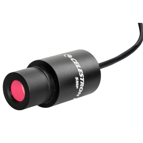 Celestron 44422 Digital USB HD Microscope Imager, 5MP CMOS Sensor, Mac & Windows Compatible, Black - Image 1