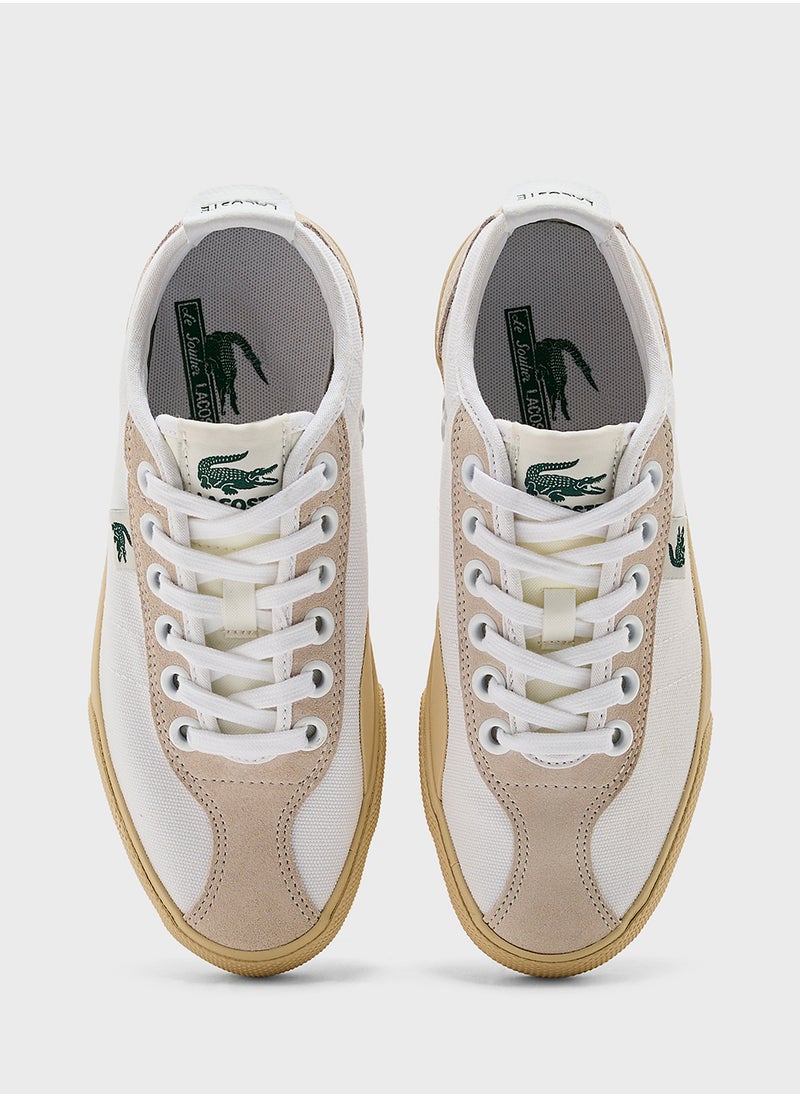 LACOSTE - Vulcanized Backslam Low Top Sneakers - Image 1