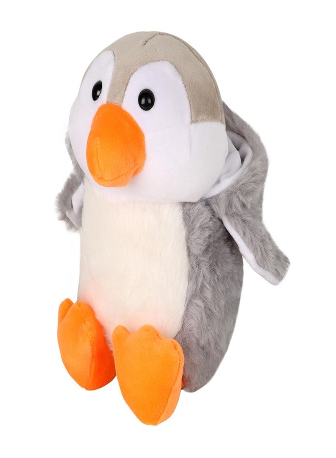 DearJoy Penguin with Hoodie Toy (25cm, Grey) - Image 2