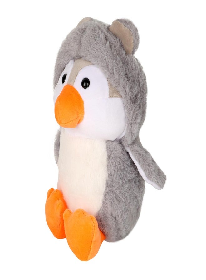 DearJoy Penguin with Hoodie Toy (25cm, Grey) - Image 1