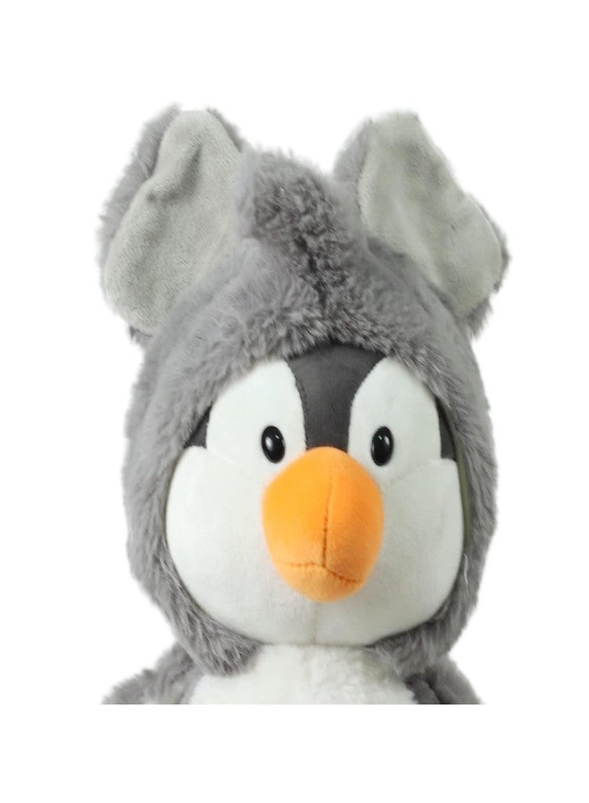 DearJoy Penguin with Hoodie Toy (25cm, Grey) - Image 5