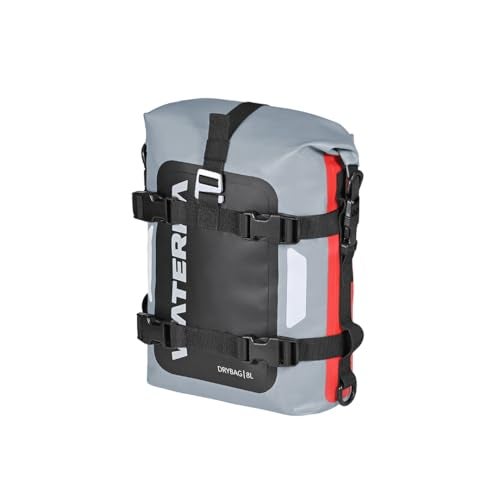ViaTerra Waterproof Motorcycle Tail Bag 8L – Compact Rear Seat Tool Bag, Universal Fit Dry Bag for Motorbike, Small Luggage for Commuting, Dual Sport & Adventure Riding - Image 1