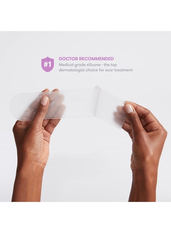Frida Mom C-Section Silicone Scar Patches Reusable Medical Grade Treatment Great for Keloid Scars 6 8" Long with Case and Pouch Included - Image 3