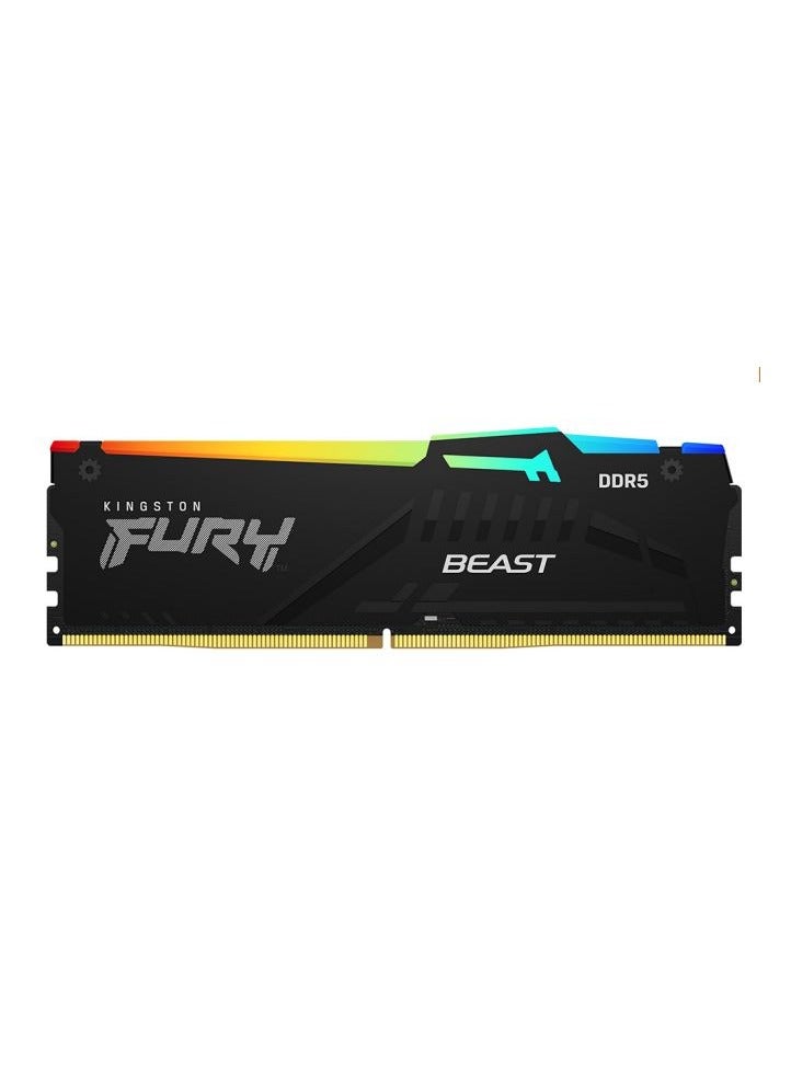 Kingston Fury Beast RGB 32GB (2x16GB) 6000MT/s DDR5 CL30 Desktop Memory, AMD Expo,Plug N Play, Kit of 2 - KF560C30BBEAK2-32 | - Image 2