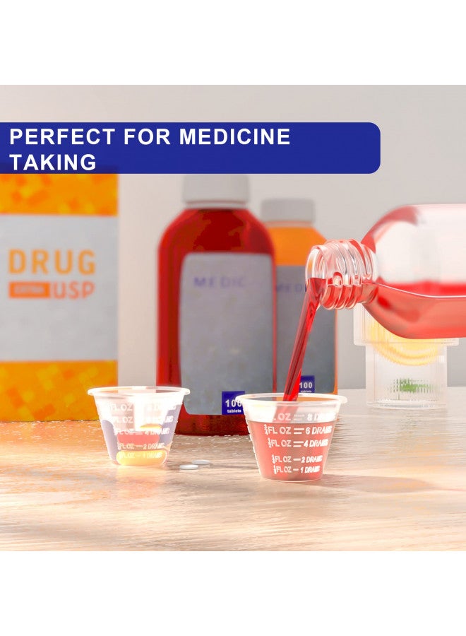 ReliMedPro Disposable Medicine Cups Graduated, Bulk Pack of 100, 1 oz (30ml) Small Plastic Measuring Cup for Liquid Medication, Paint, epoxy, Pill and Resin. - Image 2