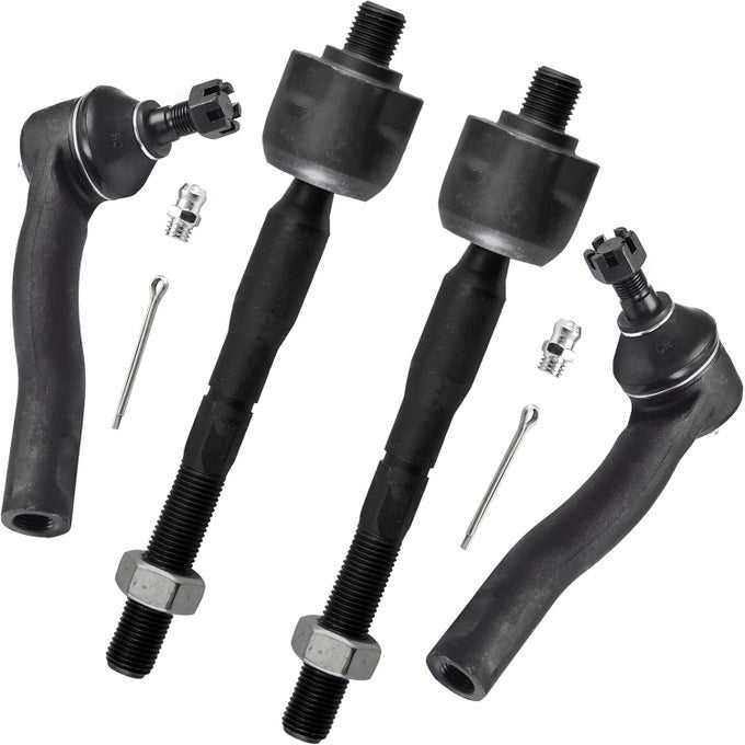 Asupricos 4Pcs Front Steering Kit Tie Rod End Inner And Outer For Ford Fusion, Lincoln Mkz, And Mercury Milan
