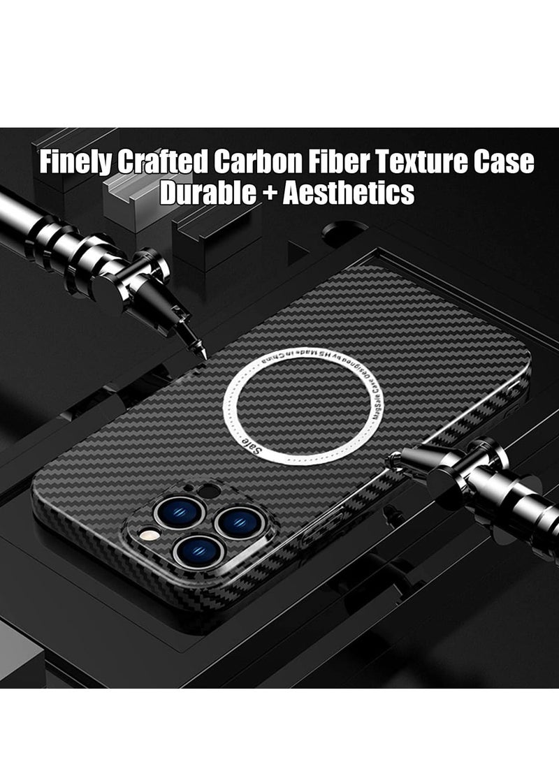 Magsafe Case for iPhone 15 Pro Max, Compatible with M'a-g Sa-fe & Wireless Charger Case, Built-in Magnetic, Rugged Shockproof Phone Cover for iPhone 15 Pro Max (15 Pro Max, Black) - Image 2