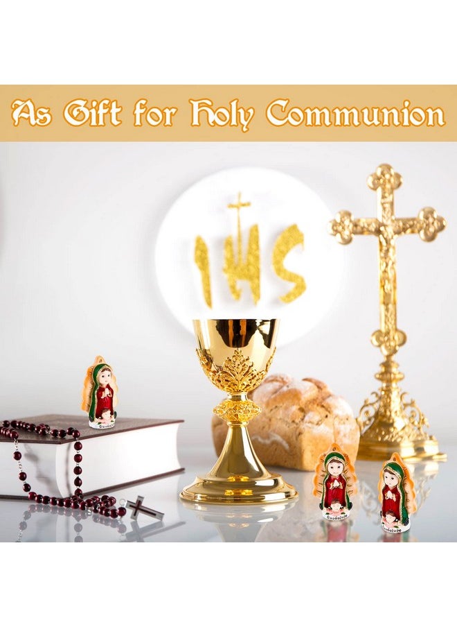 Taiyin Taiyin Our Lady of Guadalupe Statues Virgen De Guadalupe Baby Figurine Resin De Bautizo Party Favors Small Baptism Favors Religious Keepsake for Guests Religious Parties(16 Pcs)  - Image 3