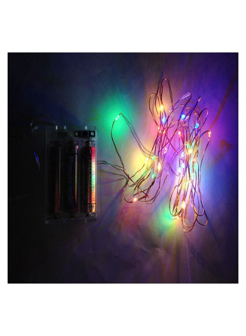 Sharpdo Transparent Battery Box Flexible Silver Copper Wire Lamp - Image 2