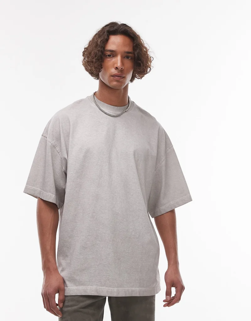 TOPMAN Oversized Crew Neck T-Shirt