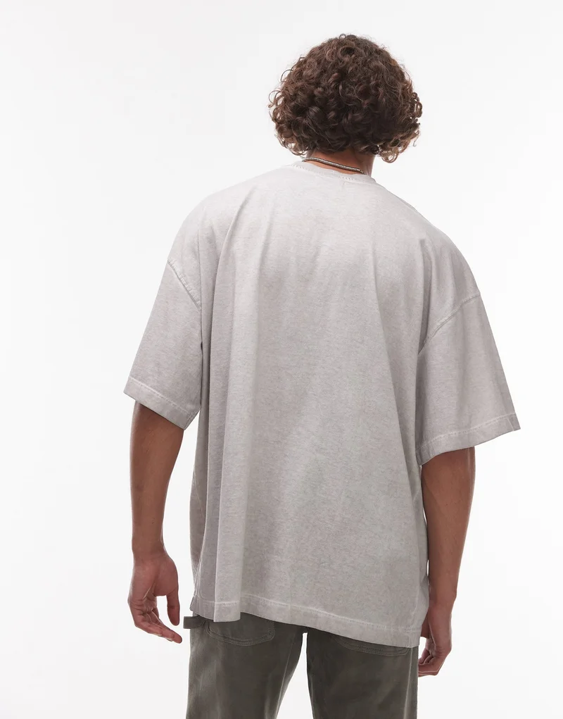 TOPMAN Oversized Crew Neck T-Shirt