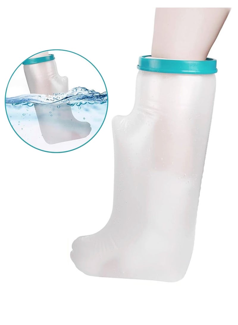 Unewshi Adult Leg Cast Cover, Waterproof Cast Wound Protector for Shower Bath, Reusable Bandage Dressing Protective Sleeve Bag for Broken Surgery Leg, Foot, Ankle Wound and Burns - Image 1