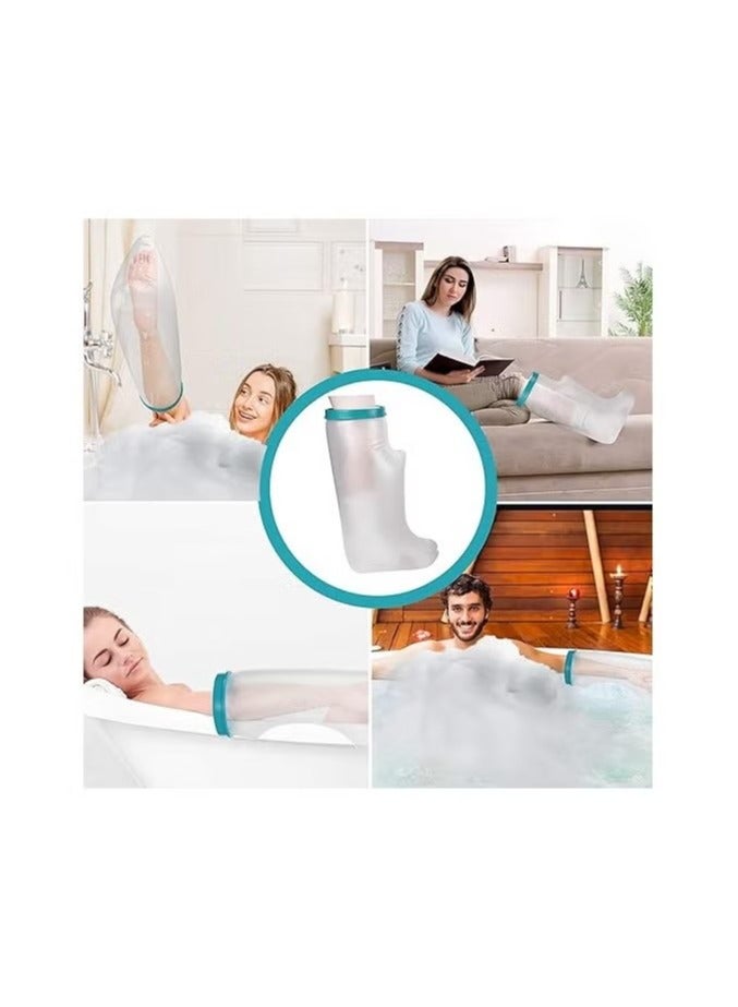 Unewshi Adult Leg Cast Cover, Waterproof Cast Wound Protector for Shower Bath, Reusable Bandage Dressing Protective Sleeve Bag for Broken Surgery Leg, Foot, Ankle Wound and Burns - Image 5