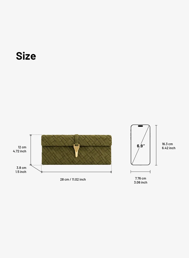 JW PEI  Zaria Woven Clutch for Women | Best Price UAE