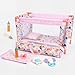 BABESIDE 8PCS Baby Doll Crib for 18 Dolls Baby Doll Bed with Storage Bag and Bedding Accessories Toy Crib Doll Furniture for Girls Age 3Reborn Baby Doll Accessories Gift for Kids Age 3 - Image 2