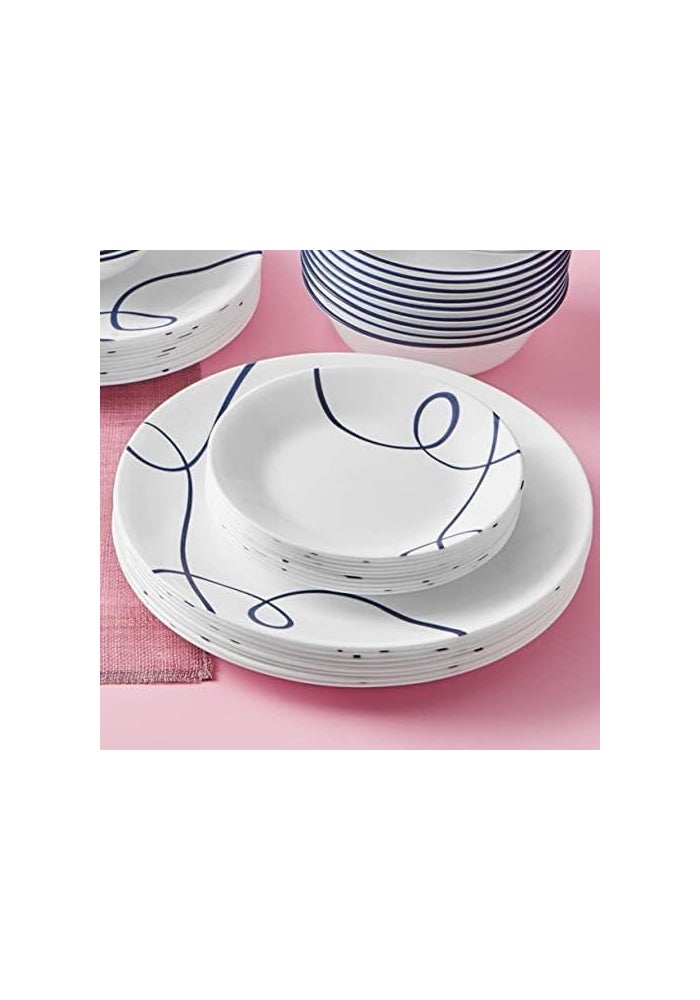 Corelle طقم أدوات المائدة كوريل ليا 12 قطعة مقاوم للشقوق والرقائق، خدمة لـ 4 أشخاص - Image 5